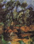 Paul Cezanne forest oil painting on canvas